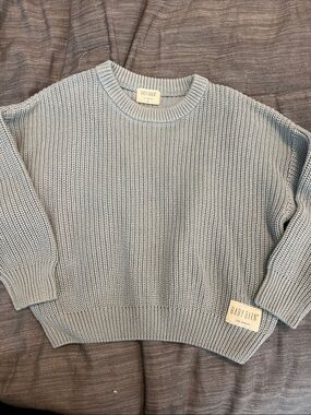 Baby Barn Light Blue Knit Crewneck Sweater